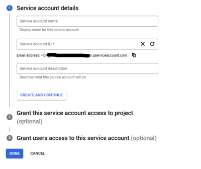 Google Search Console API Service Account